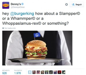 dennys propone a burger king