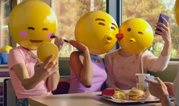 Mc Donald's lanzó el año pasado en Francia, una campaña con emojis.