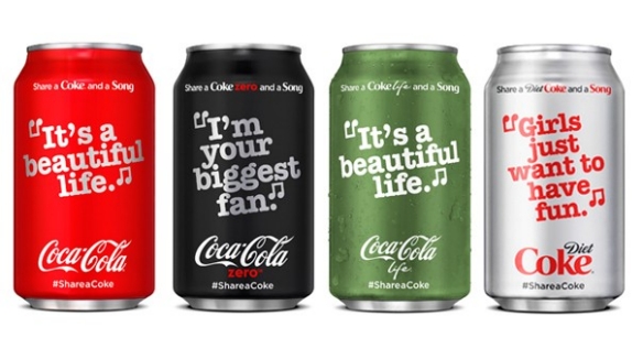  Coca-Cola añade ritmo a sus botellas y latas