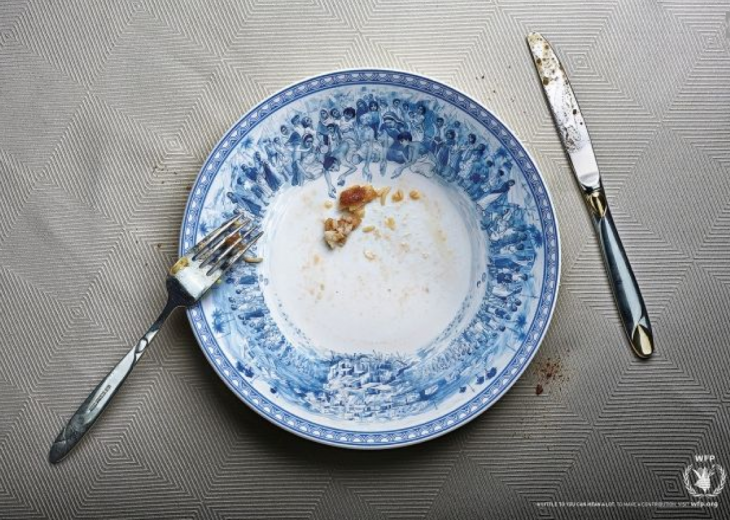 La campaña busca crear conciencia sobre la cantidad de personas que pasan hambre en el mundo.