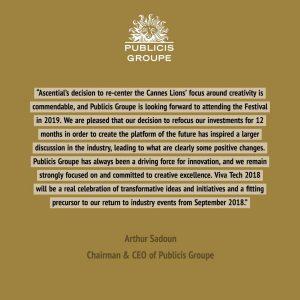 testimonio publicis cannes lions 2018