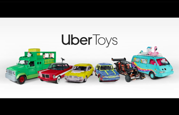  Uber invita a sus usuarios a transportarse en carros de juguete