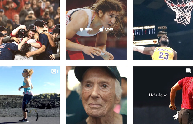 Destacado Nike serie IGTV con atletas cotidianos