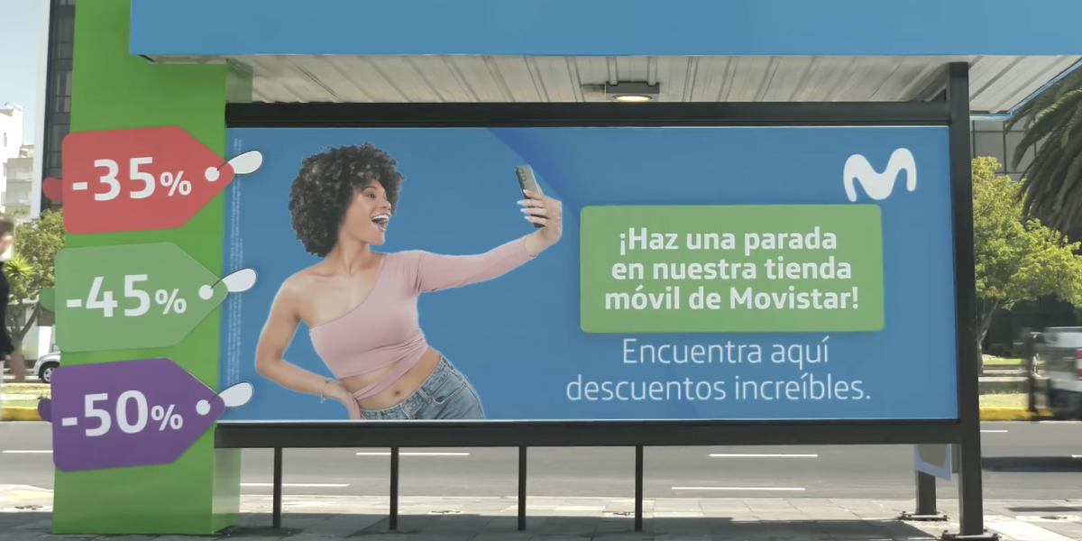  Movistar crea el primer out of home transaccional